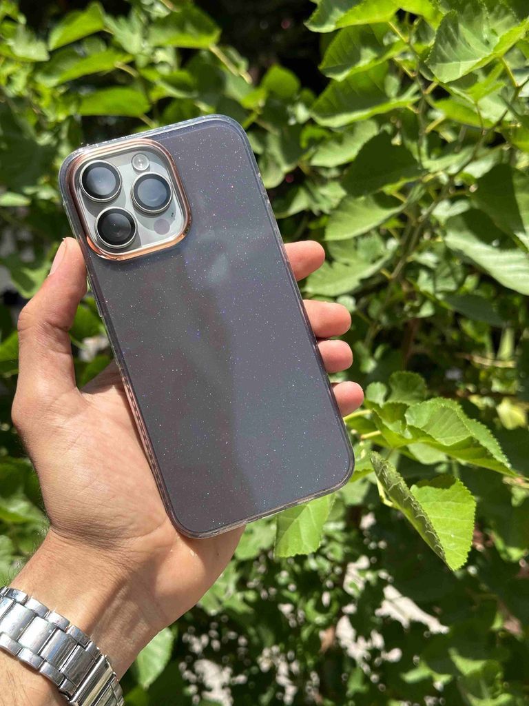 Simli İphone Telefon Kılıfı siyah