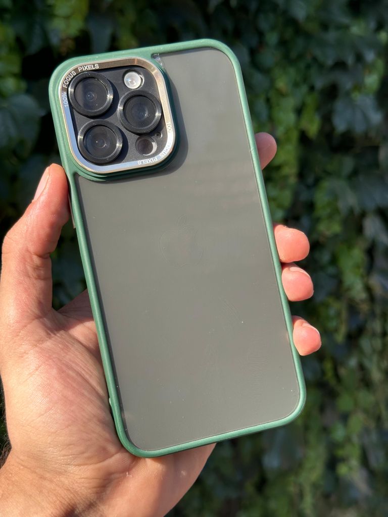 kamera korumalı sert mika telefon kılıfı-yeşil