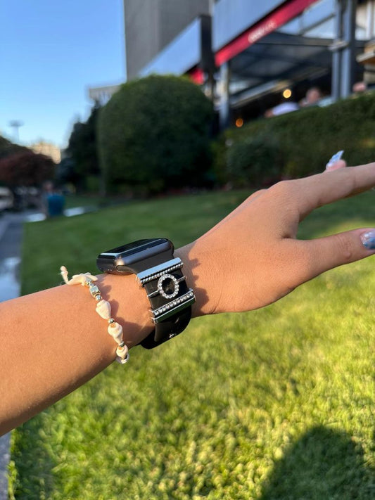 Apple Watch Silver O Harfli Charm Seti