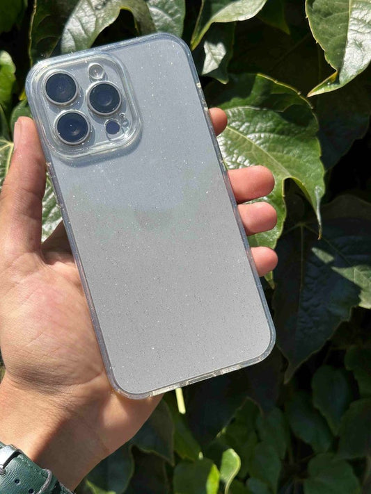 Simli Şeffaf Slikon Telefon Kılıfı