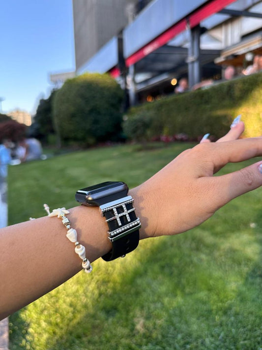 Apple Watch Silver H Harfli Charm Seti