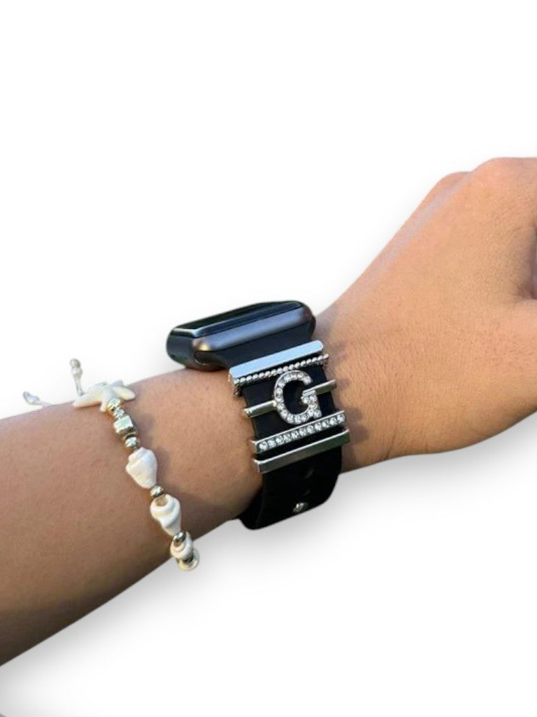 Apple Watch Silver G Harfli Charm Seti