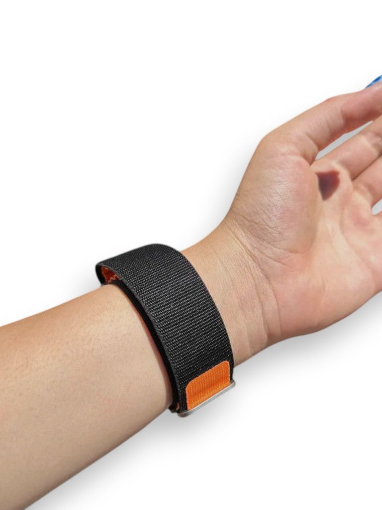 Siyah-Turuncu Kumaş Kordon