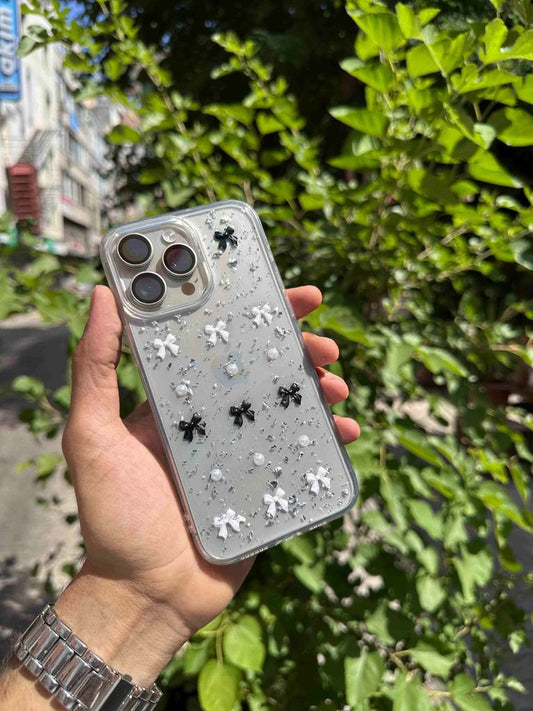 Siyah Beyaz Fiyonk kılıff