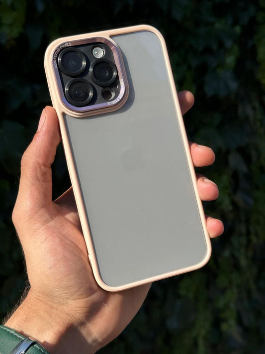 kamera korumalı sert mika telefon kılıfı-açık pembe