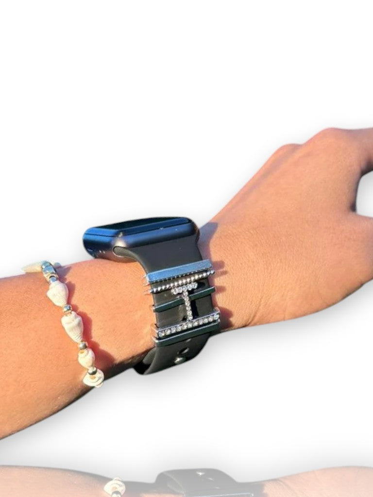 Apple Watch Silver T Harfli Charm Seti