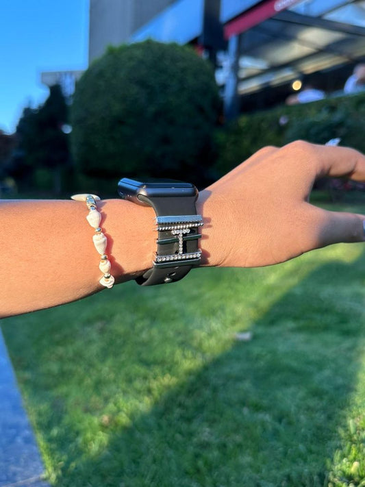 Apple Watch Silver T Harfli Charm Seti