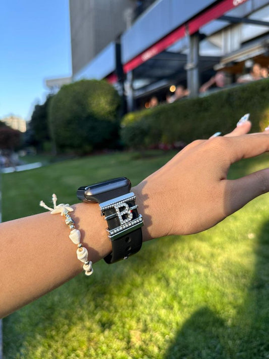 Apple Watch Silver B Harfli Charm Seti