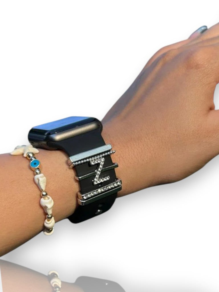 Apple Watch Silver Z Harfli Charm Seti