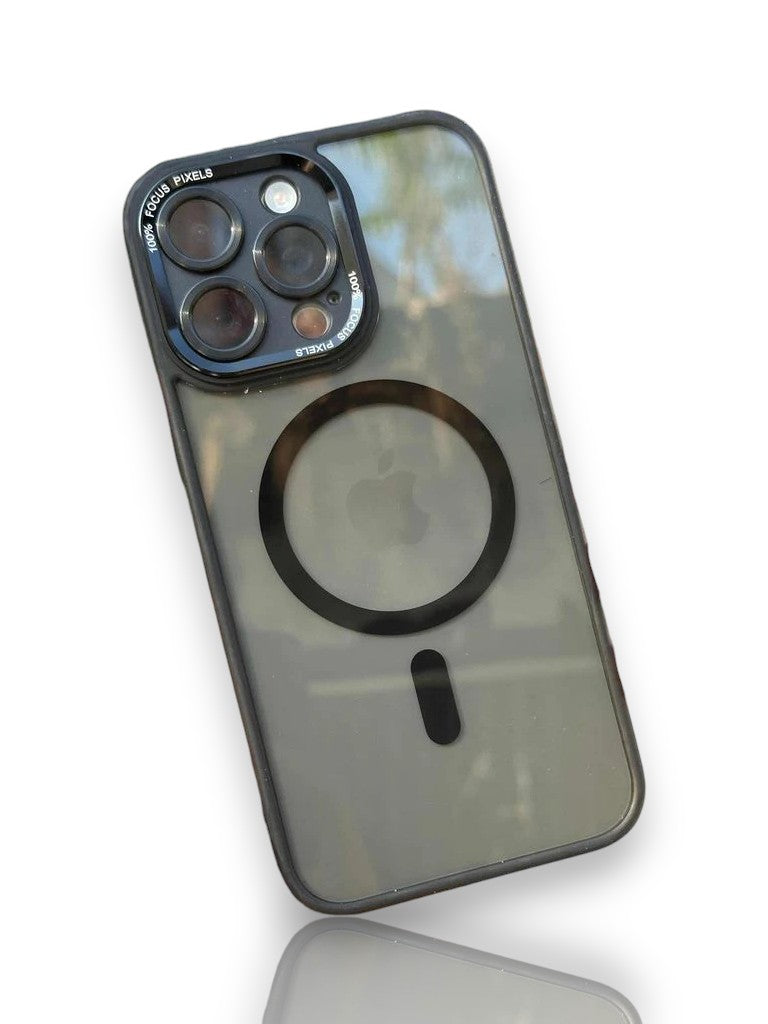 Kamera lens korumalı MagSafe destekli kılıf-Siyah