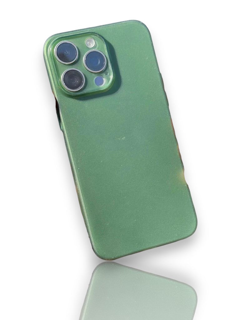 Ultra İnce Mat Silikon Kılıf-Yeşil