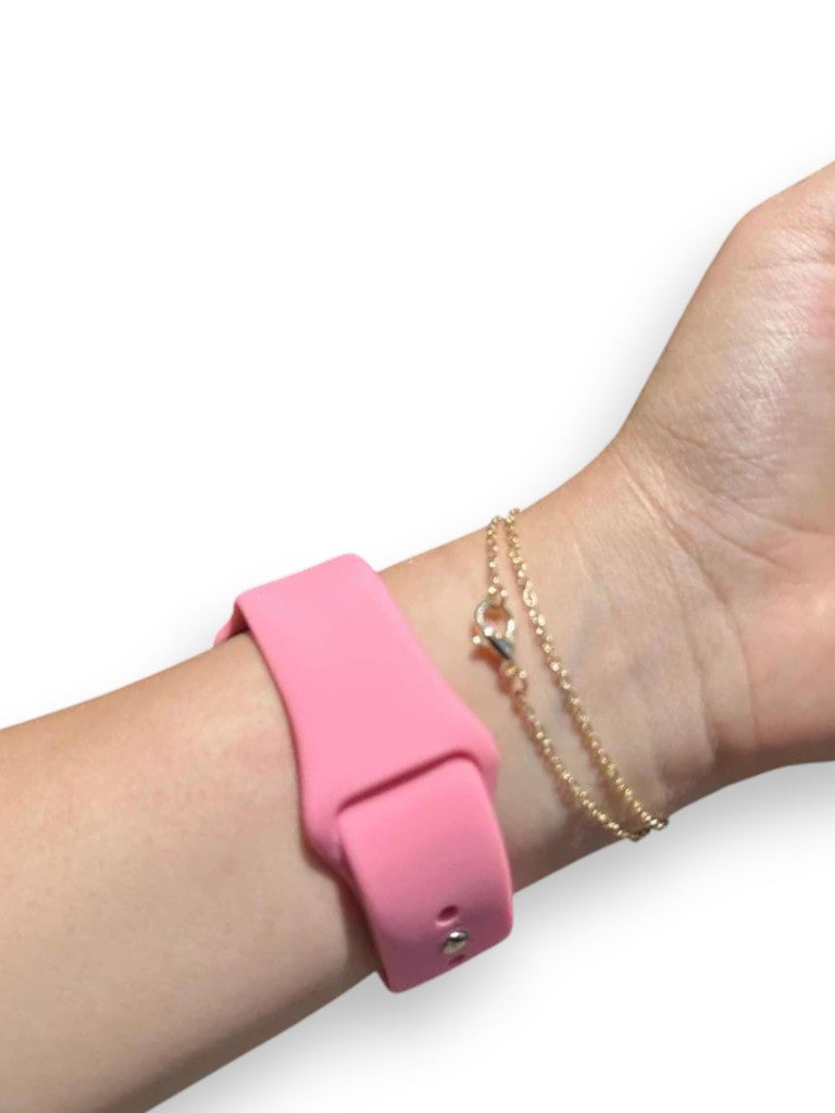 Pembe Slikon Kordon