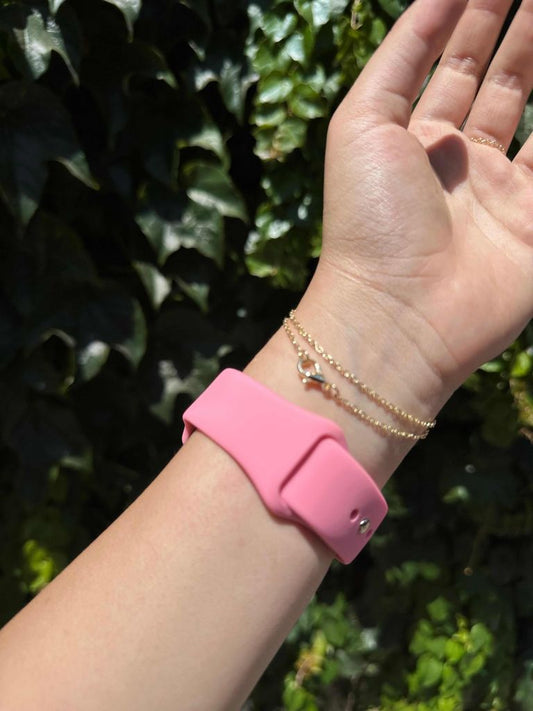 Pembe Slikon Kordon