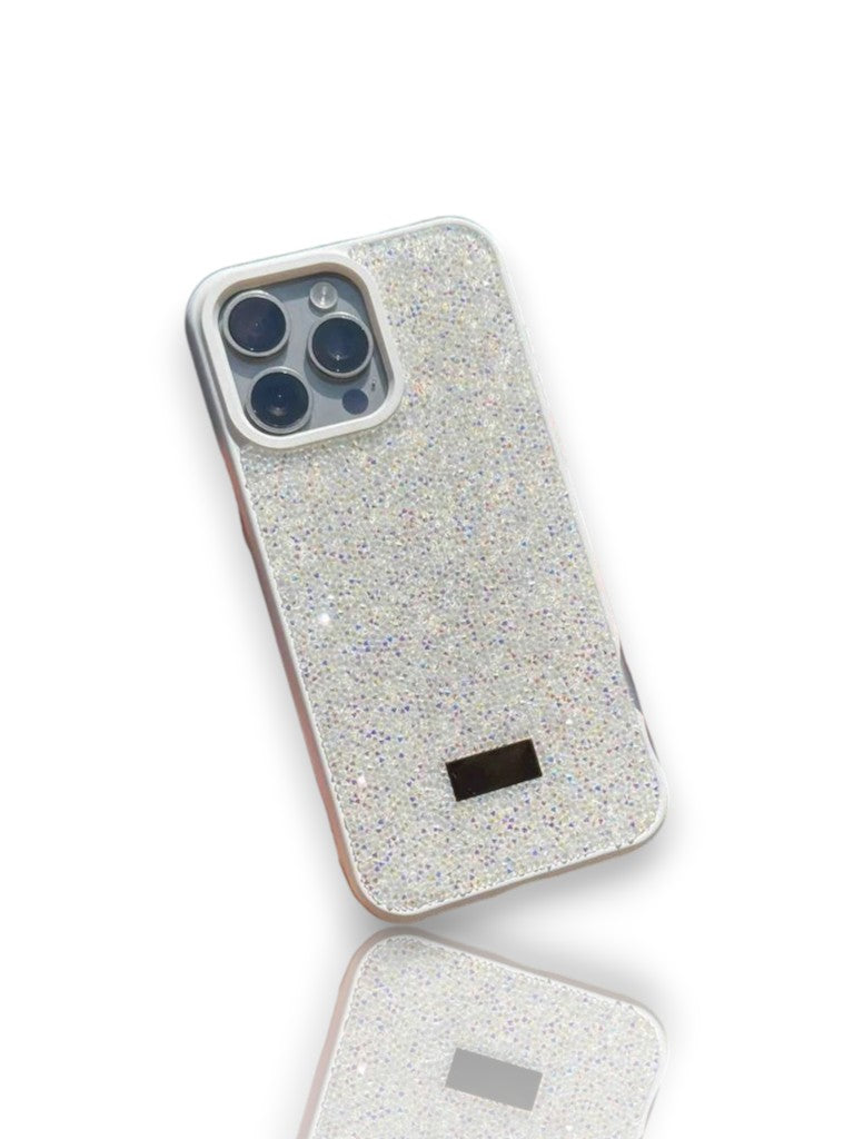 Swarovski Taşlı Şık Telefon Kılıfı-Beyaz