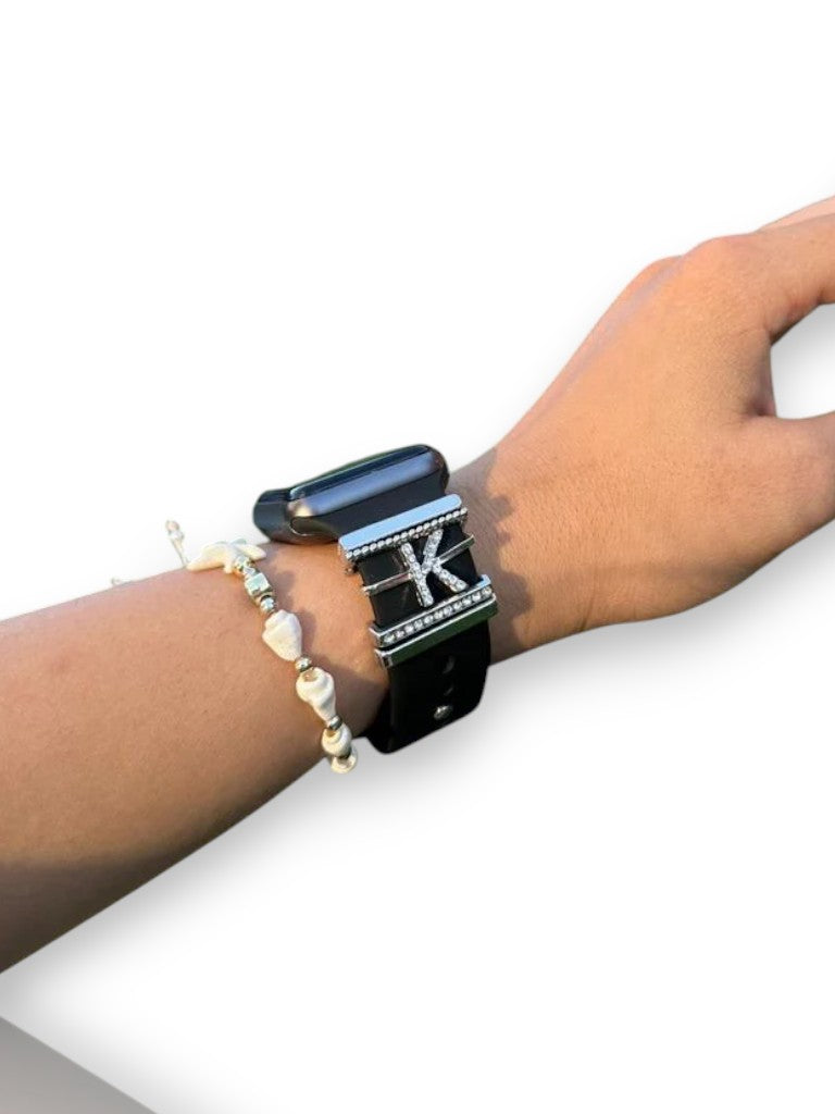 Apple Watch Silver K Harfli Charm Seti