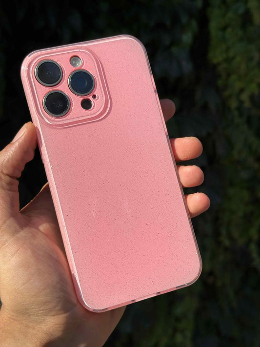 simli slikon kılıf-Açık pembe