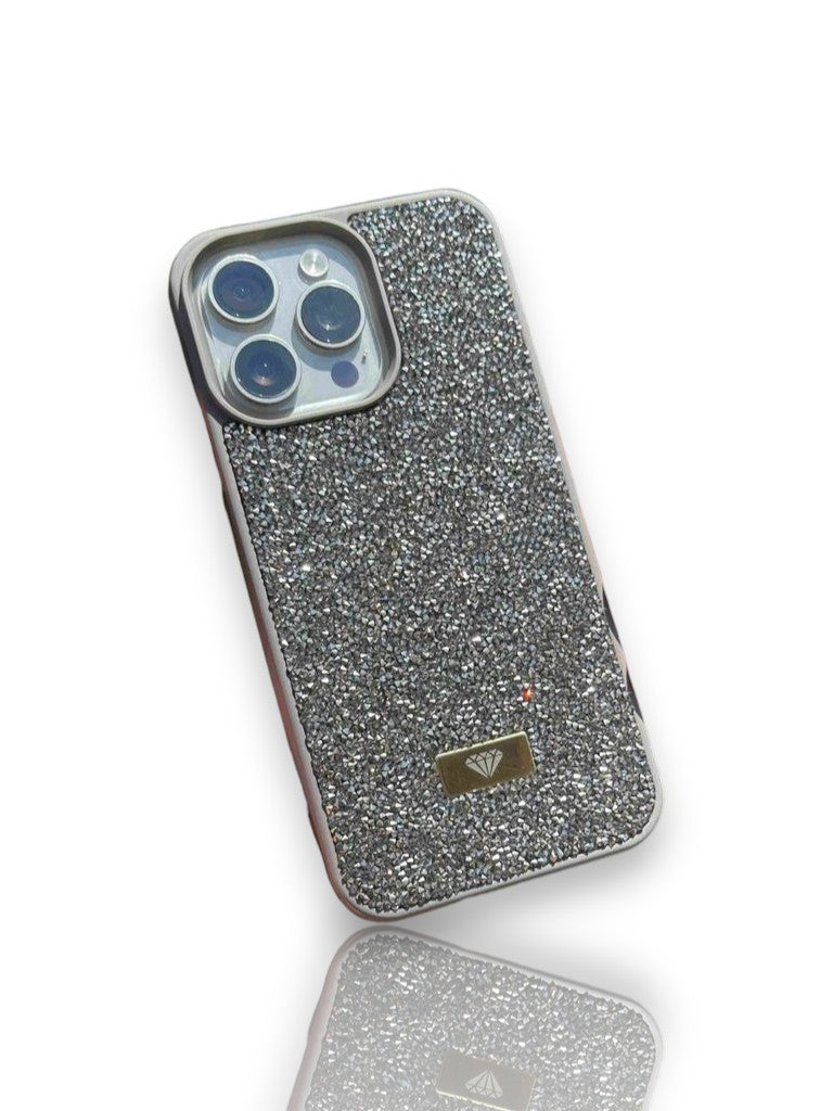 Swarovski Taşlı Şık Telefon Kılıfı-Antrasit