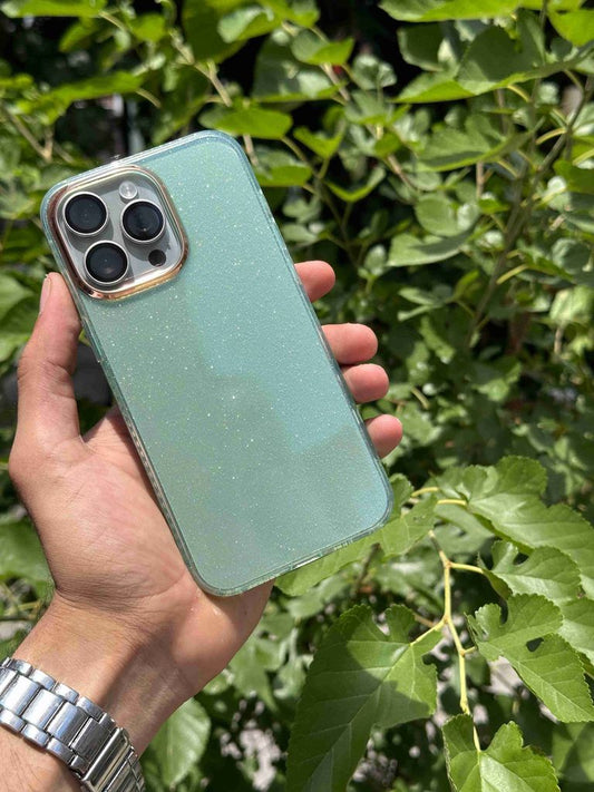 Simli İphone Telefon Kılıfı yeşil