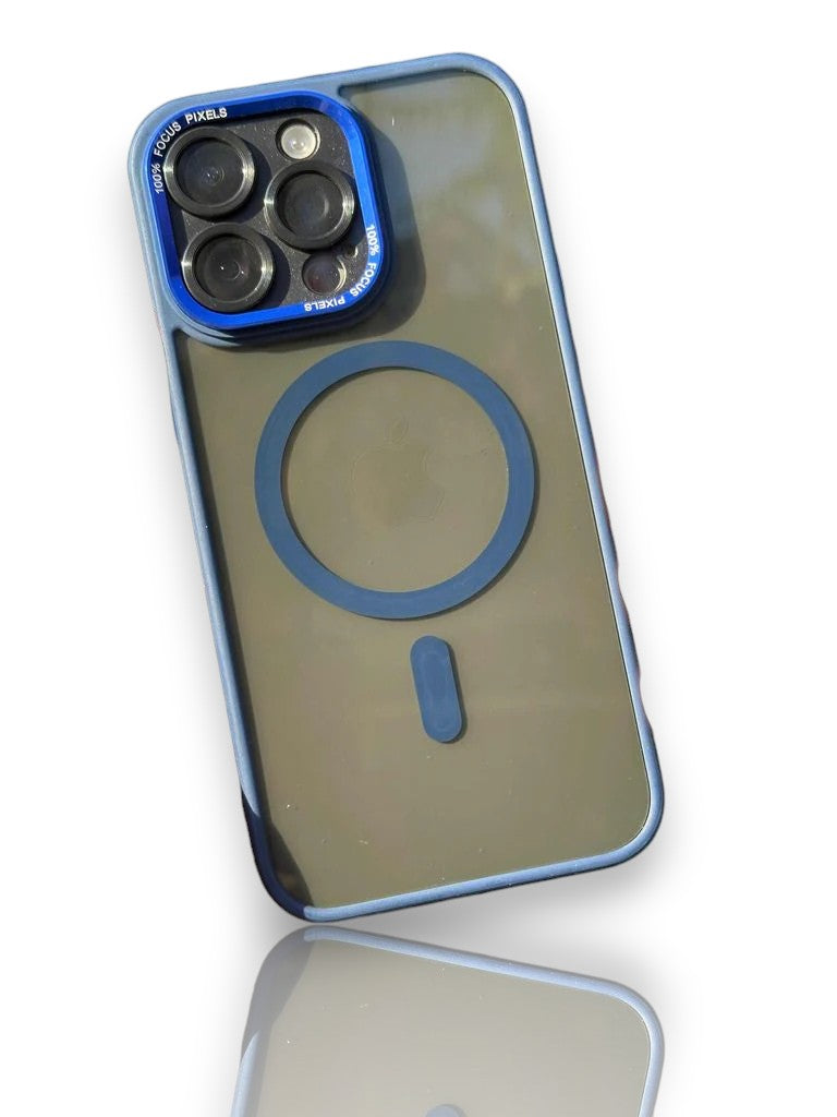 Kamera lens korumalı MagSafe destekli kılıf-Lacıvert