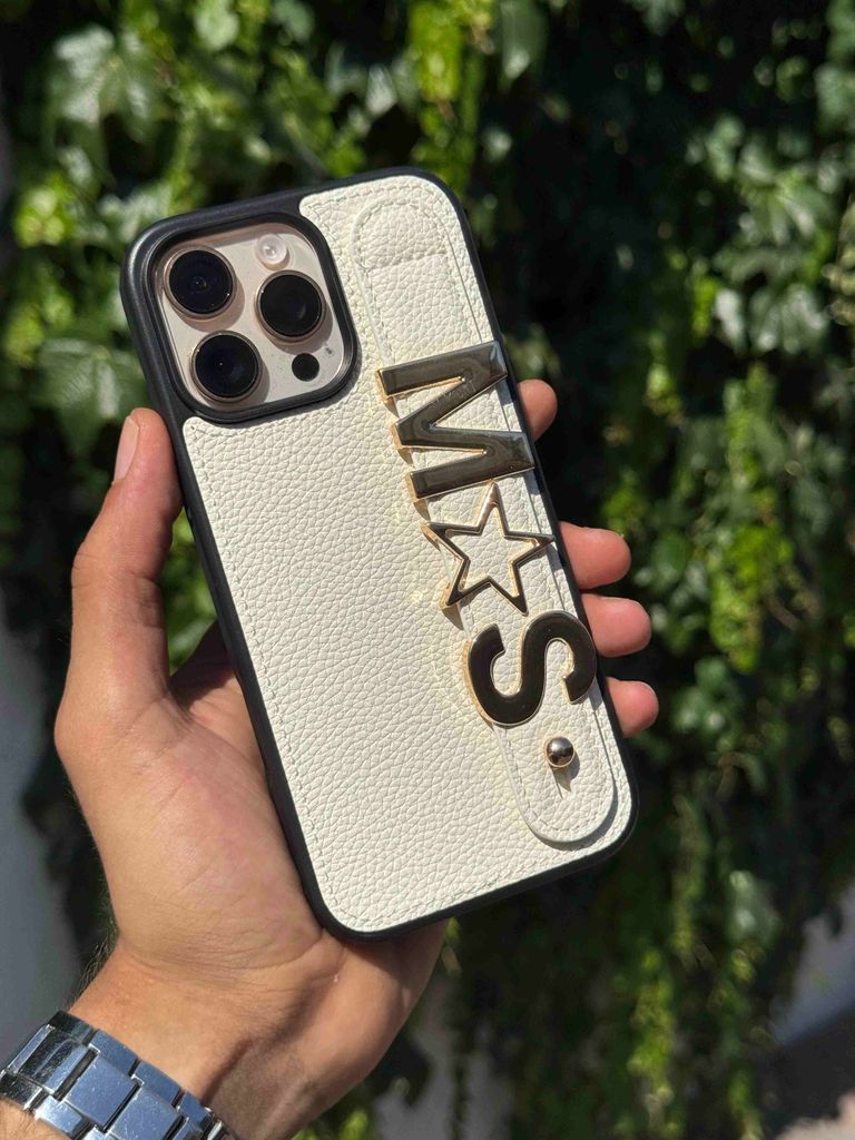 Kişiselleştirilebilir İphone Telefon Kılıfı İnci Beyaz