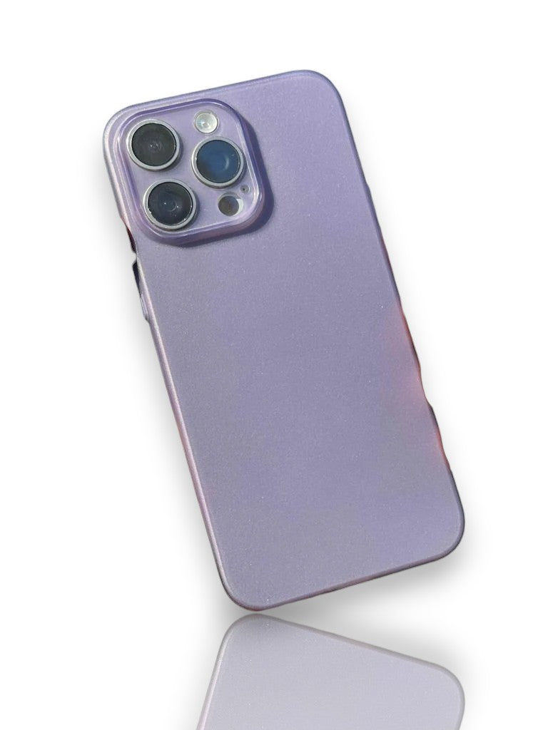 Ultra İnce Mat Silikon Kılıf-Derin Mor