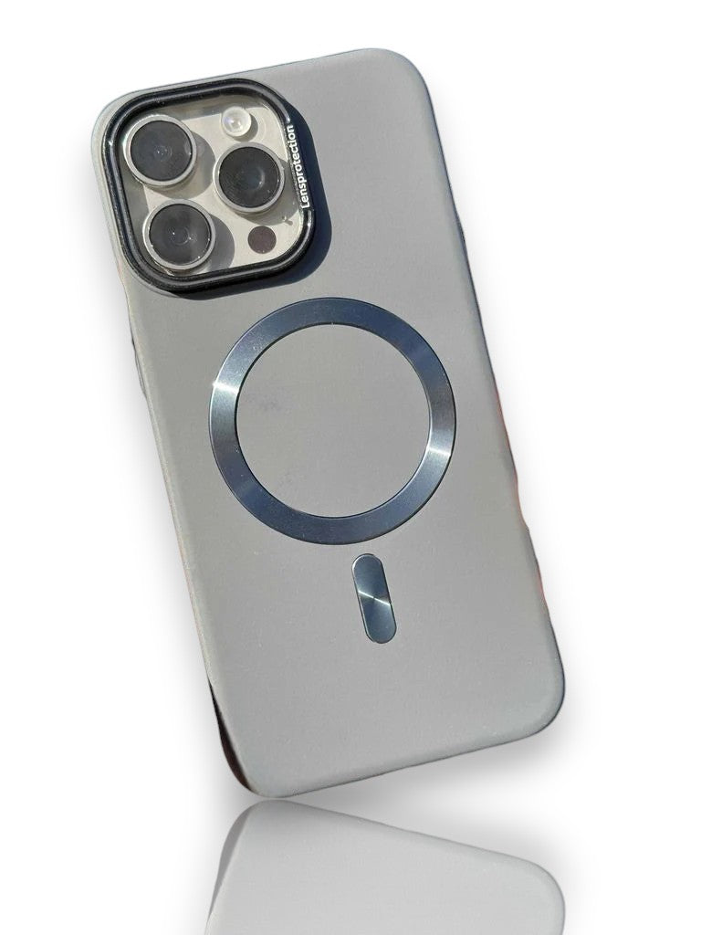 İnce Antrasit sert mika magsafe kılıf