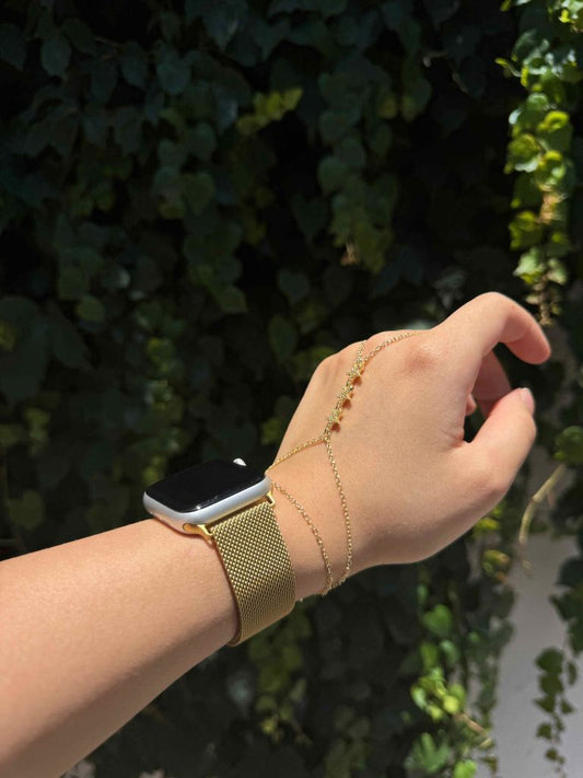 gold metal hasır kordon