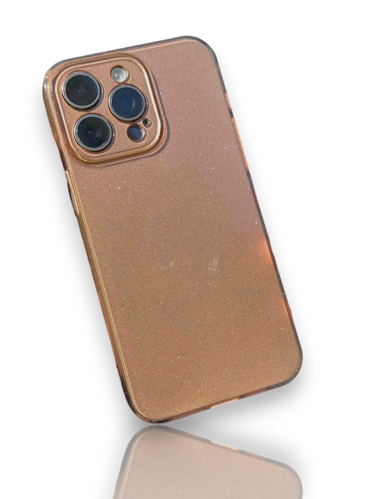 simli slikon kılıf-Kahverengi