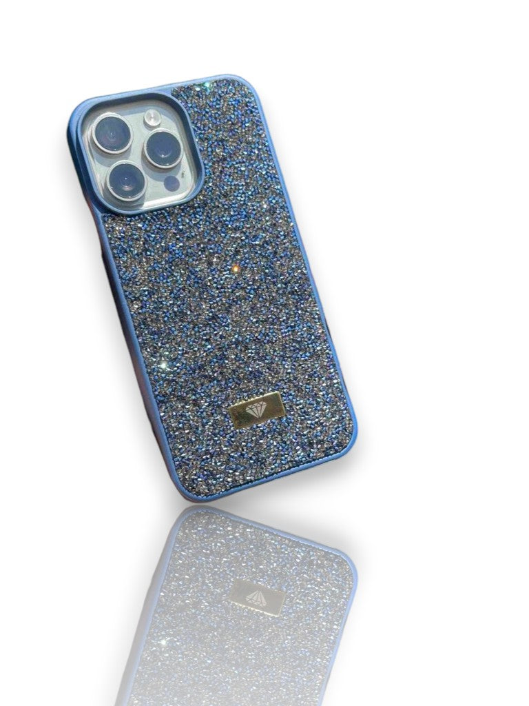 Swarovski Taşlı Şık Telefon Kılıfı-Lacıvert