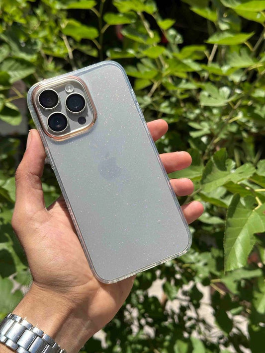 Simli İphone Telefon Kılıfı Şeffaf