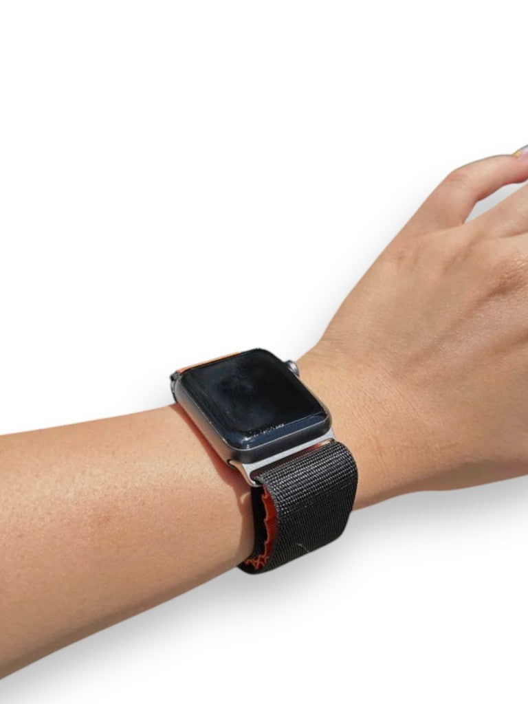 Siyah-Turuncu Kumaş Kordon