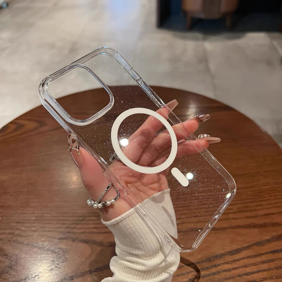 Magsafe Simli Premium Şeffaf Telefon Kılıfı – Sararma ve Kararma Yapmaz