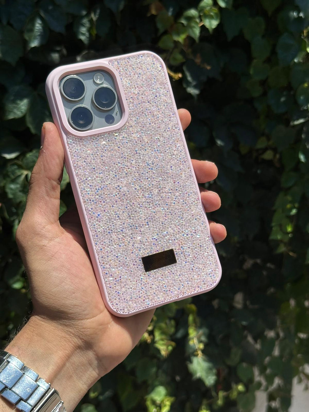 Swarovski Taşlı Şık Telefon Kılıfı-Pembe