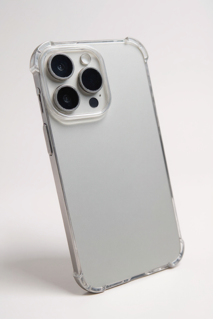 köşe korumalı şeffaf silikon kılıf