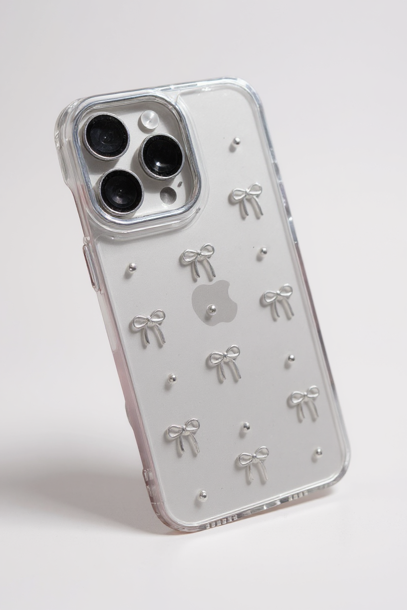 Gümüş fiyonklu Pinterst kılıf