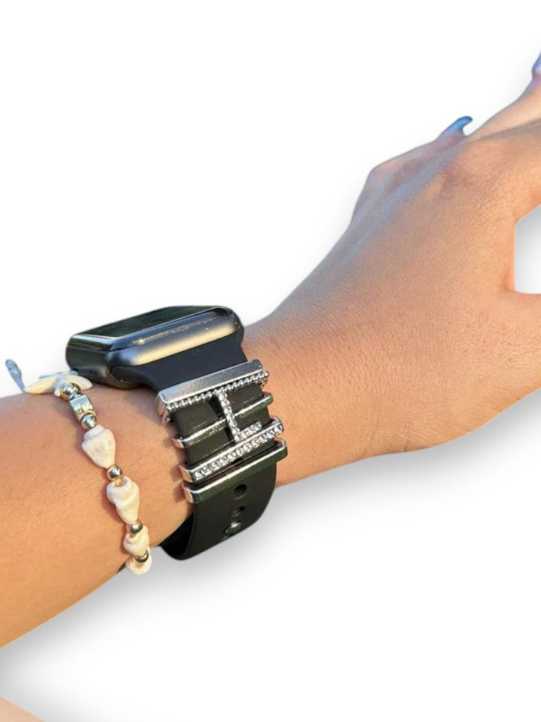 Apple Watch Silver L Harfli Charm Seti