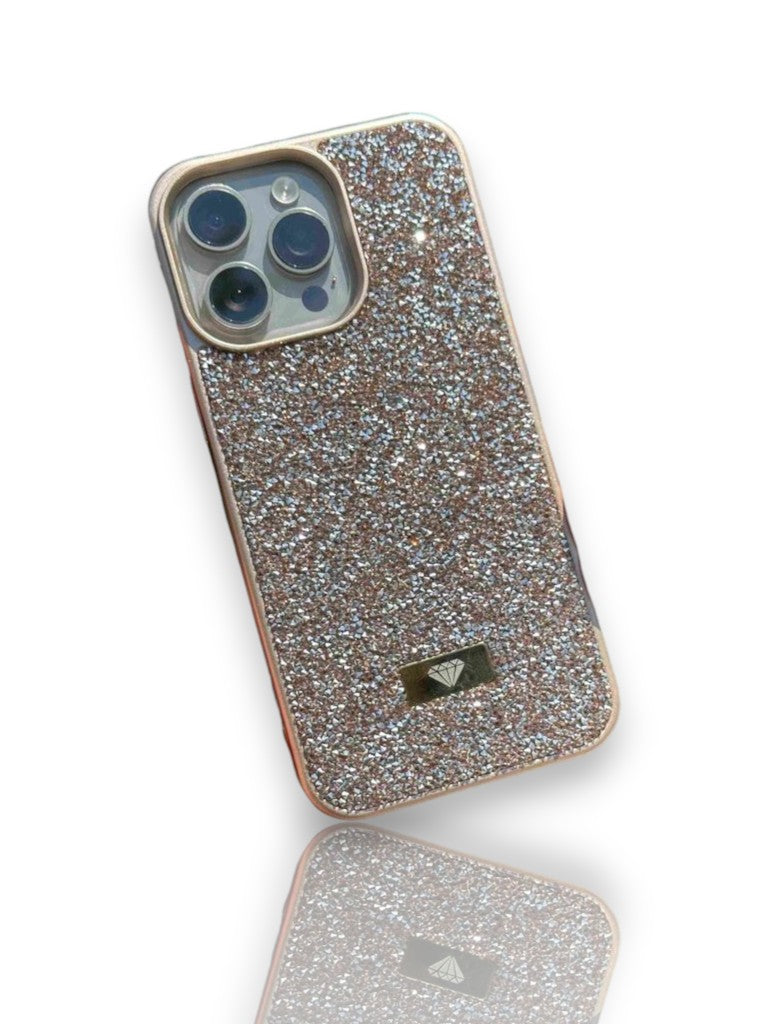 Swarovski Taşlı Şık Telefon Kılıfı-Gold