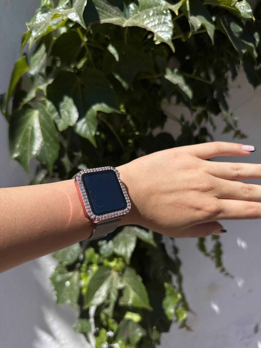 Taşlı Kasa Koruyucu-Rose Gold