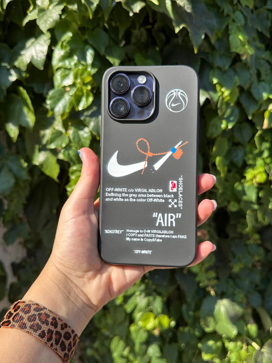 nıke baskılı süet telefon kılıfı