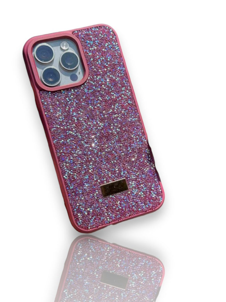 Swarovski Taşlı Şık Telefon Kılıfı-mürdüm