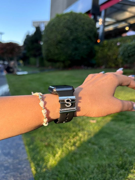Apple Watch Silver S Harfli Charm Seti