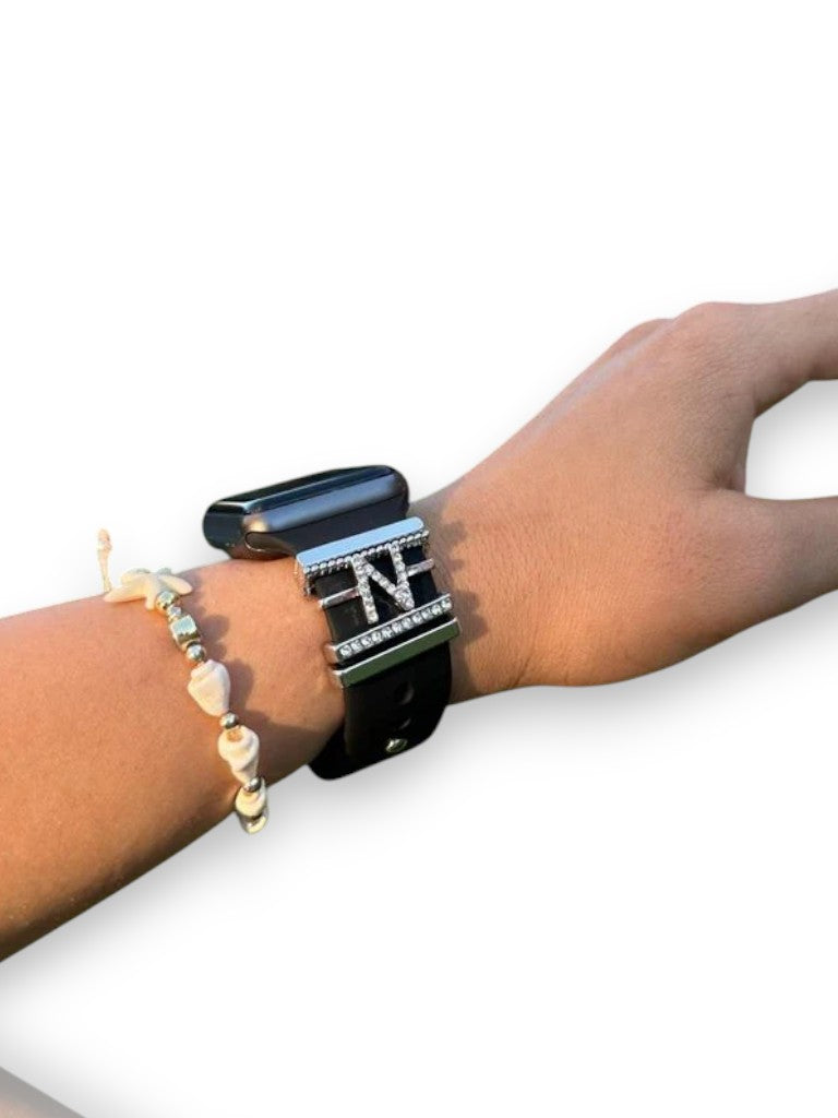 Apple Watch Silver N Harfli Charm Seti