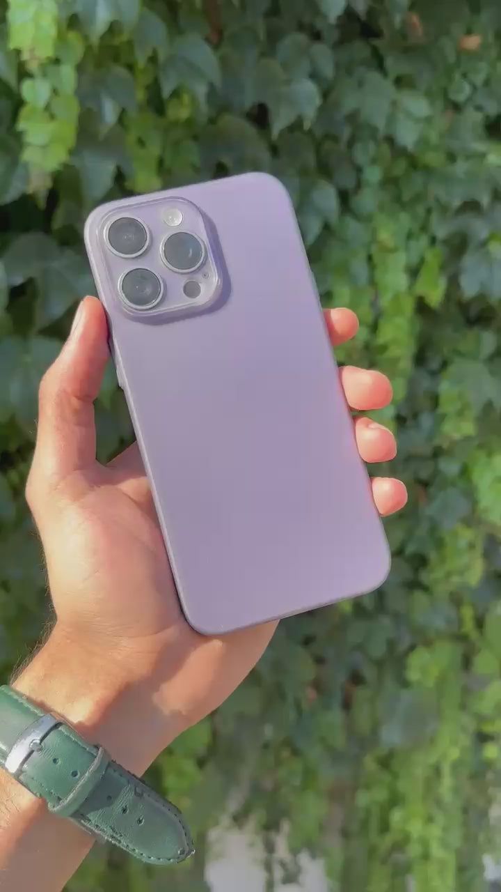 Ultra İnce Mat Silikon Kılıf-Derin Mor