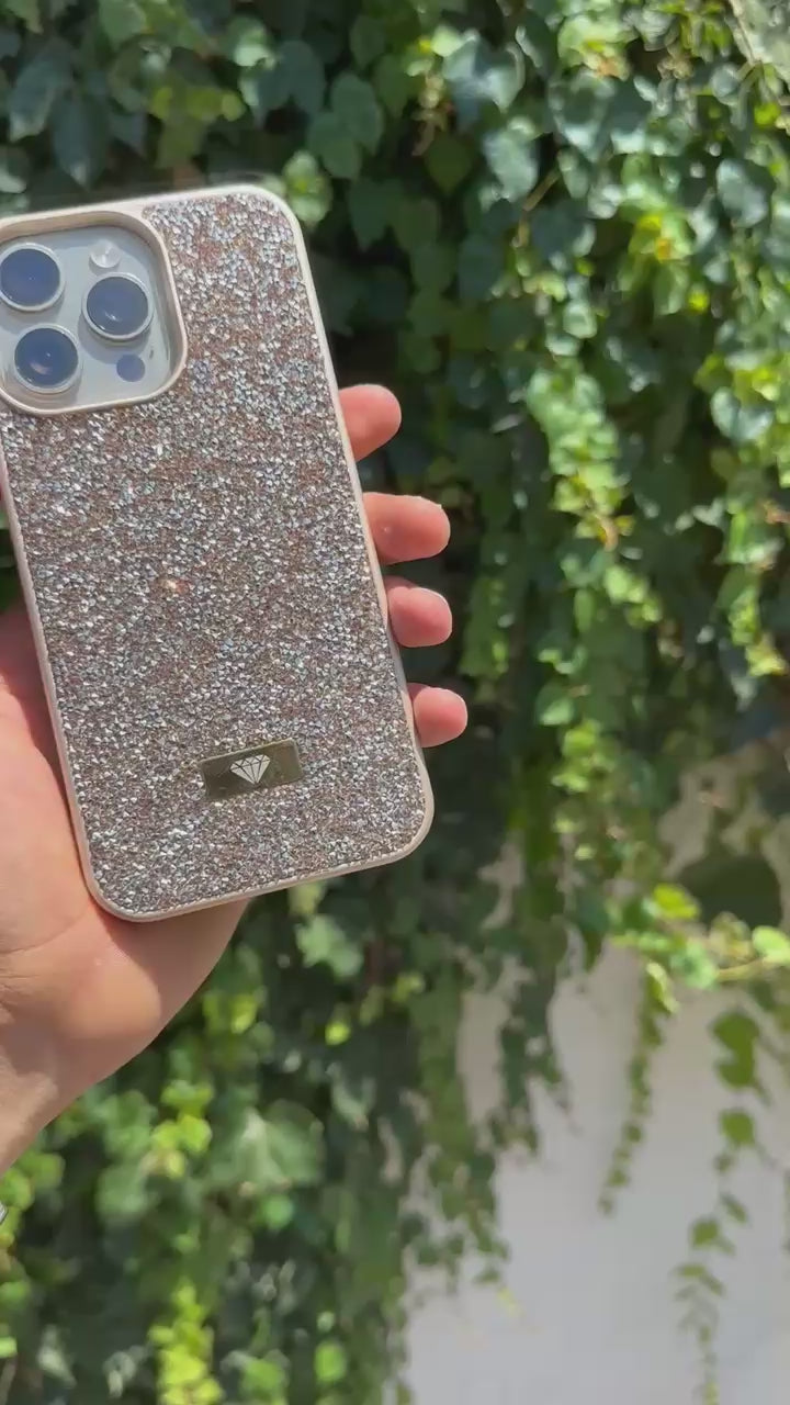 Swarovski Taşlı Şık Telefon Kılıfı-Gold