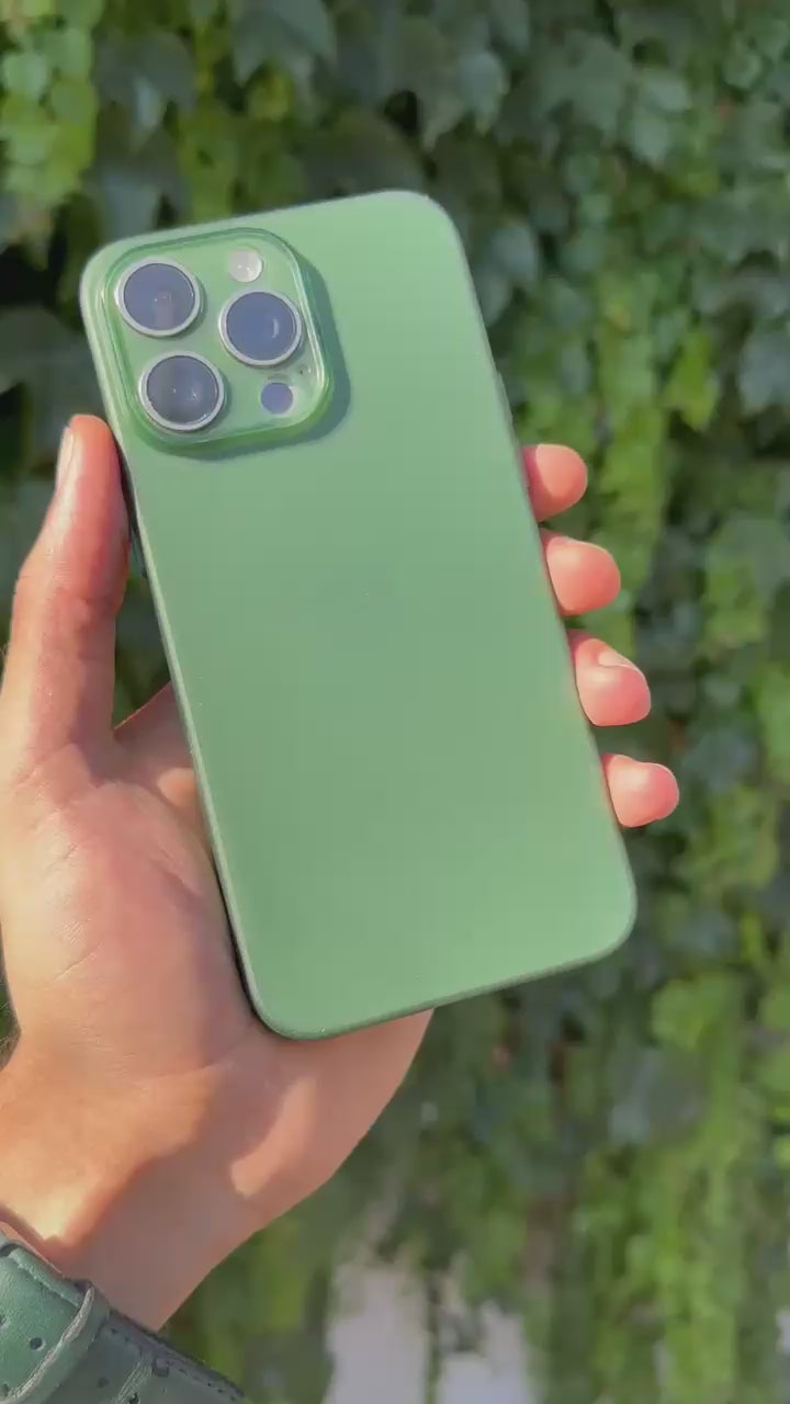 Ultra İnce Mat Silikon Kılıf-Yeşil